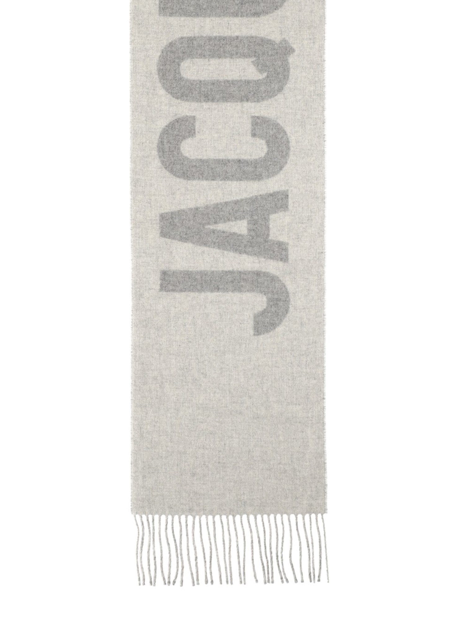 Jacquemus Wool Scarf In Gray