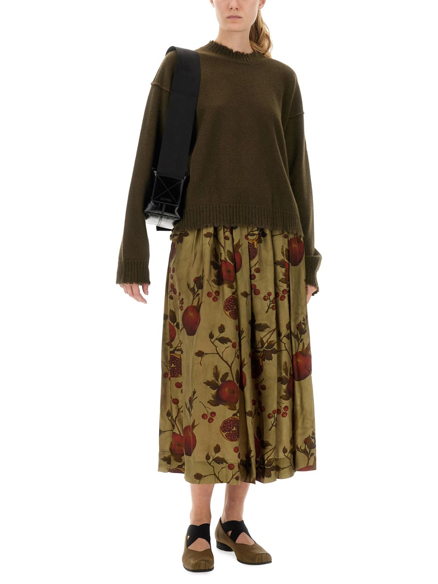 MAGLIA IN CASHMERE CON FRANGE