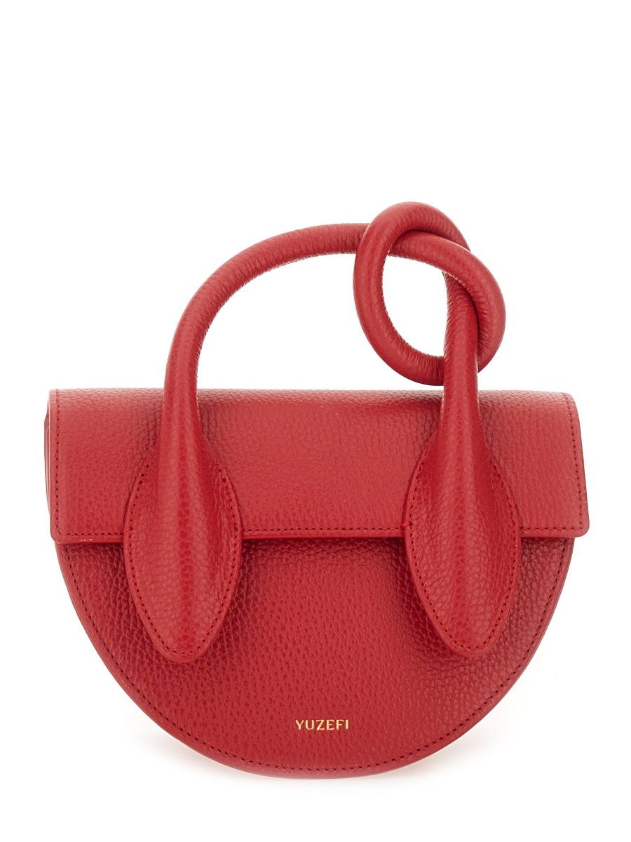 BORSA PRETZEL IN PELLE