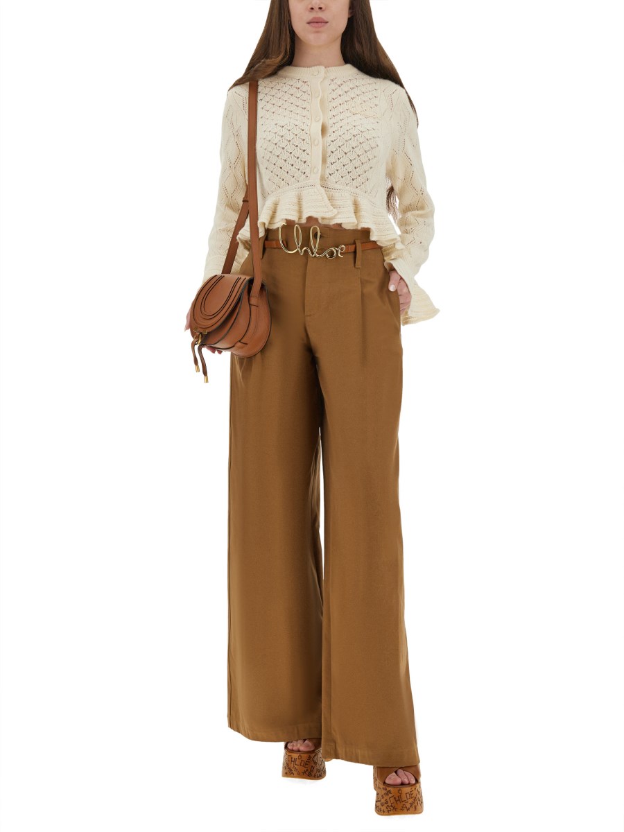 CARDIGAN IN MAGLIA ALL'UNCINETTO