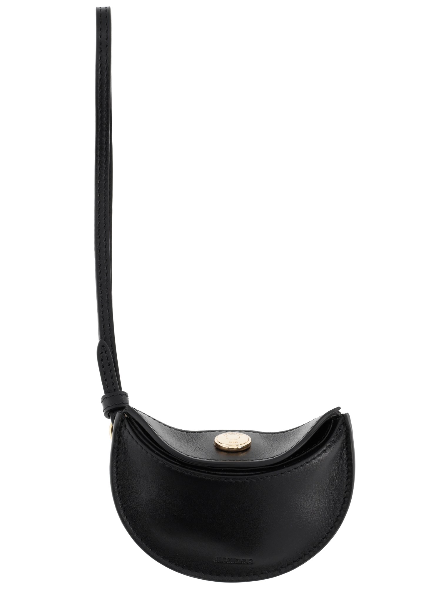 Jacquemus Le Chiquito Homme Leather Bag In Black