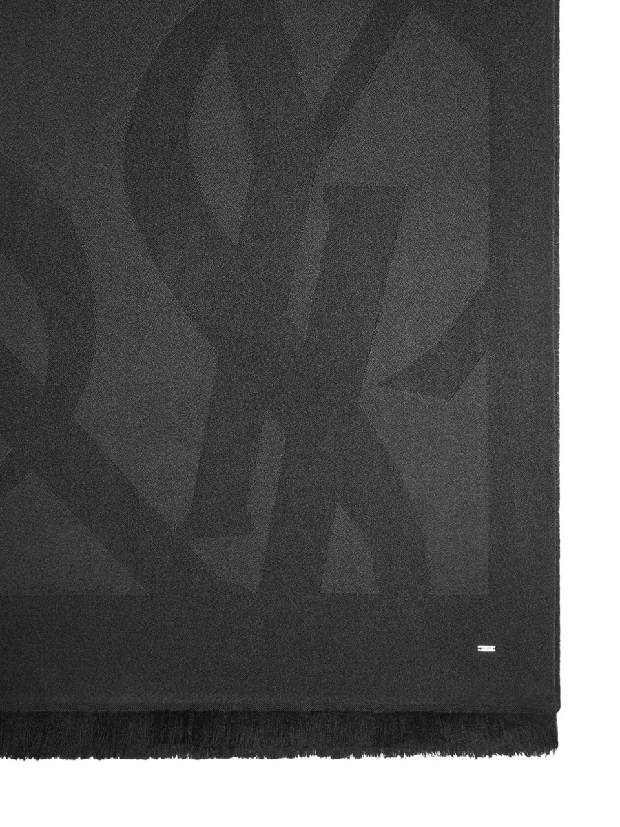 SCIARPA MONOGRAM IN JACQUARD DI LANA