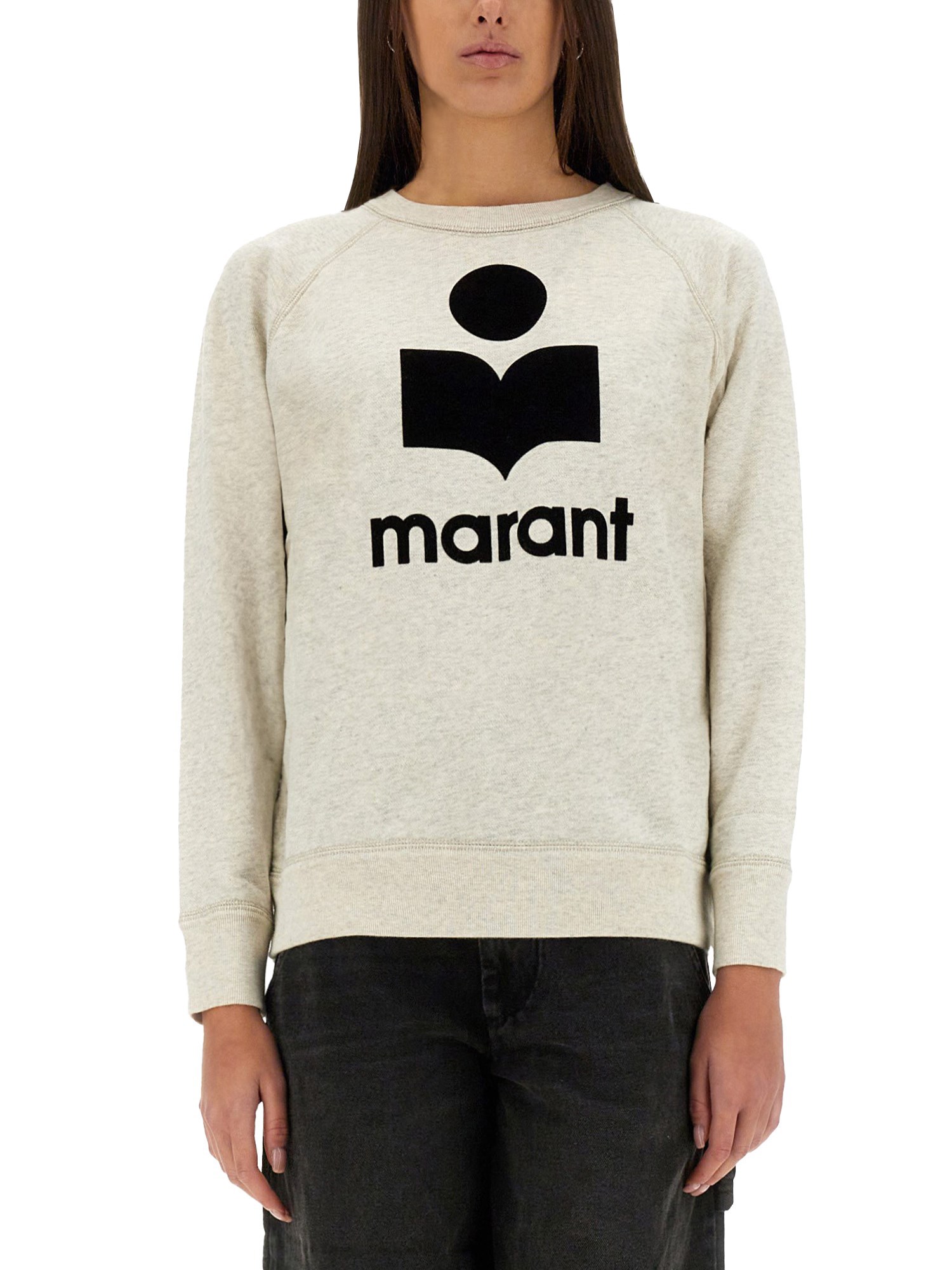 Isabel Marant Étoile Isabel Marant Etoile Melange Sand Cotton Blend Millyny Sweatshirt In Neutral