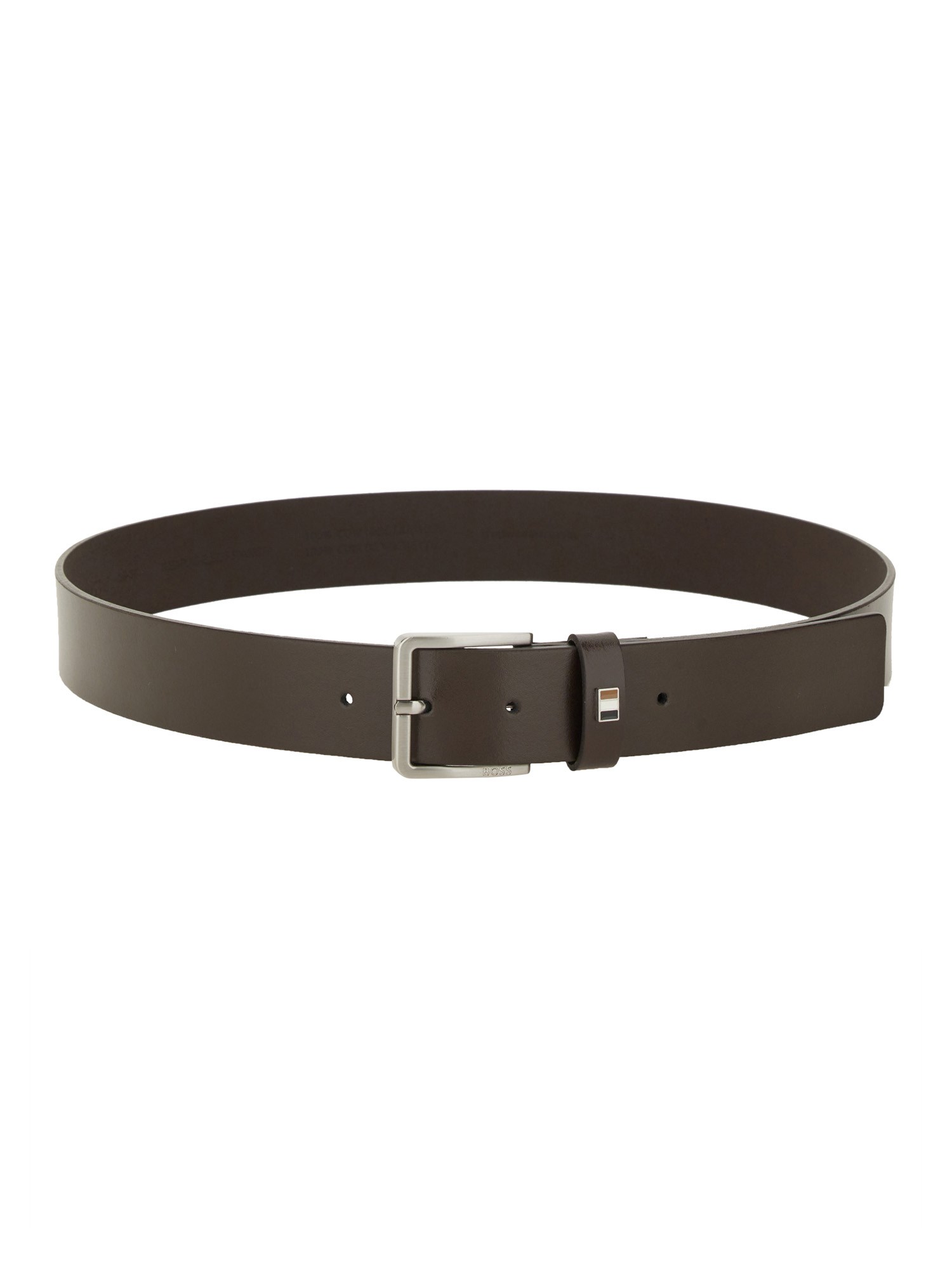 Hugo Boss Belt With Logo In Brown
