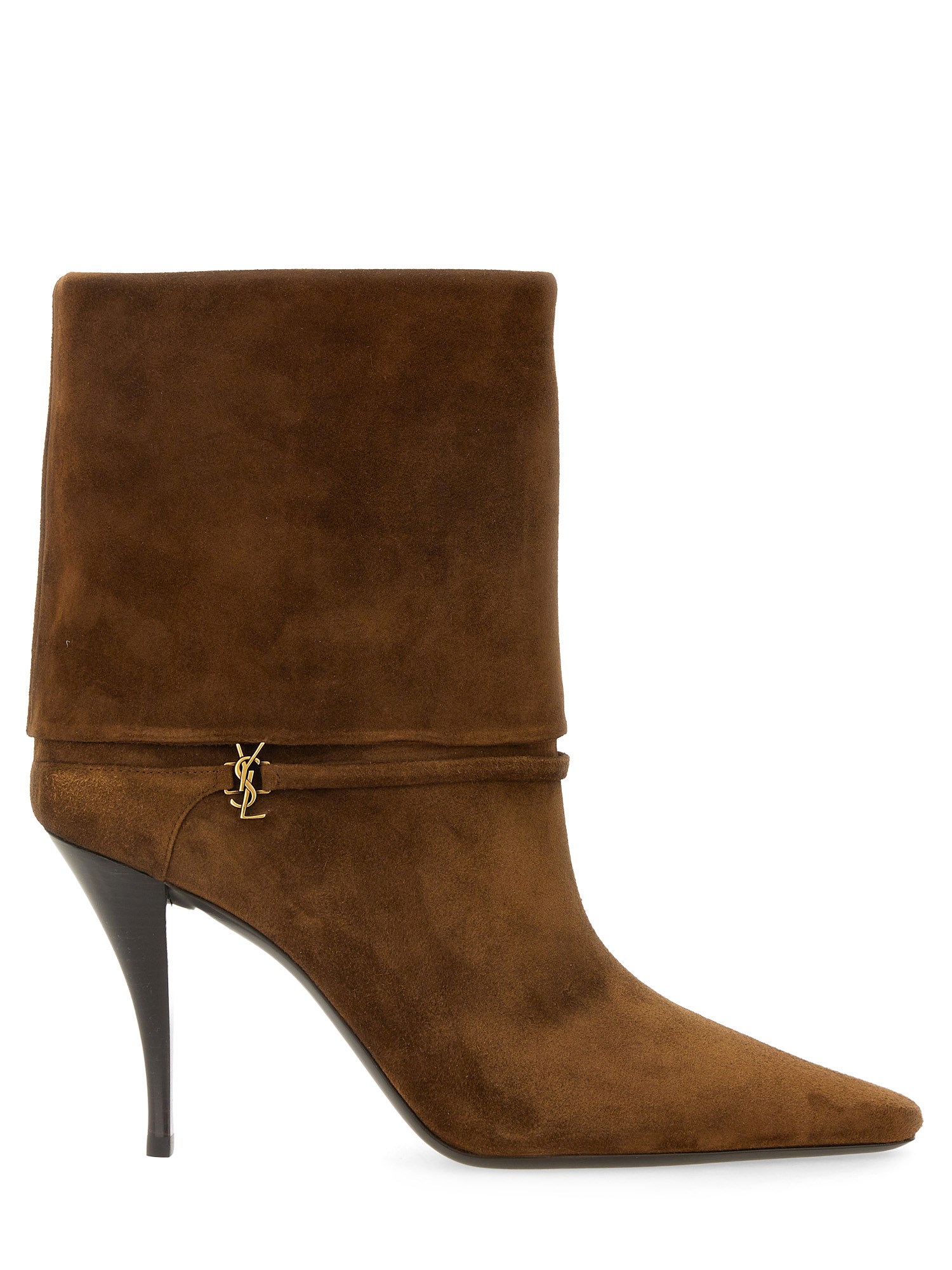 Saint Laurent Ankle Boot "niki" In Brown