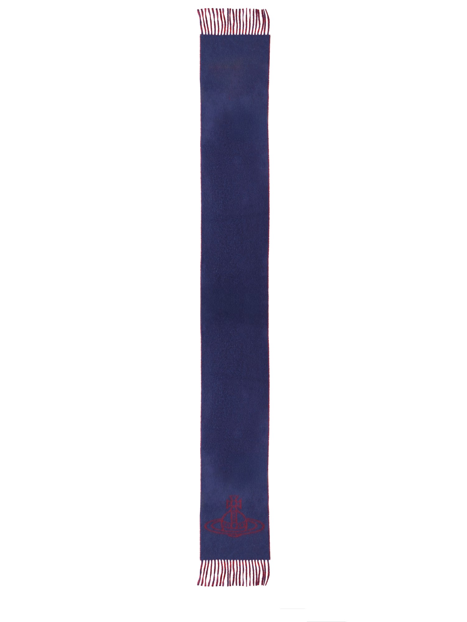 Vivienne Westwood "double Face" Scarf In Blue