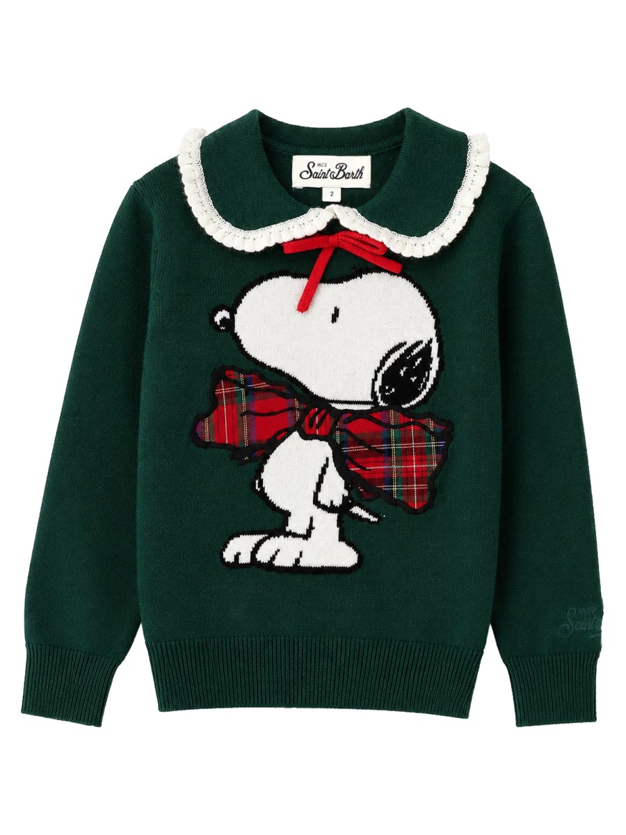 MAGLIA CON COLLETTO STAMPA SNOOPY