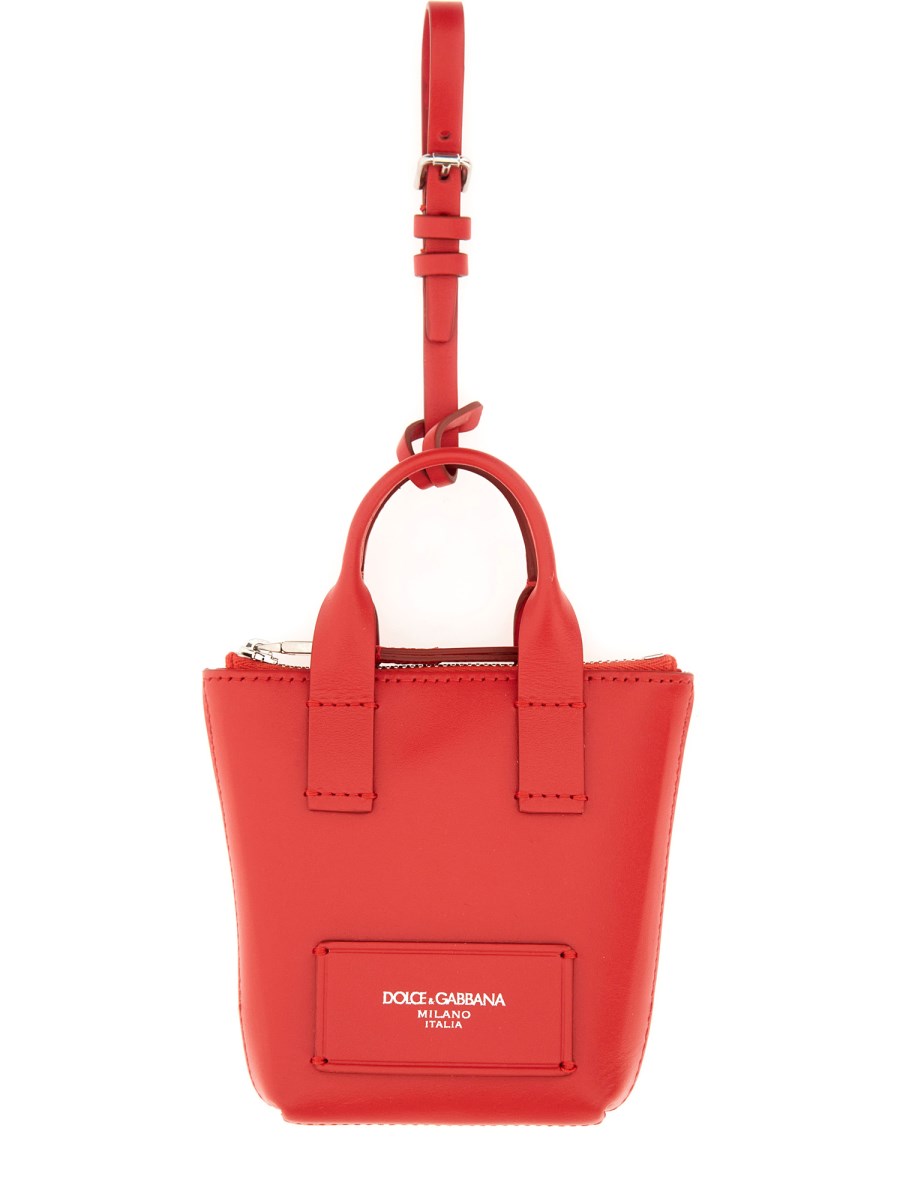 CHARM MINIBAG IN PELLE