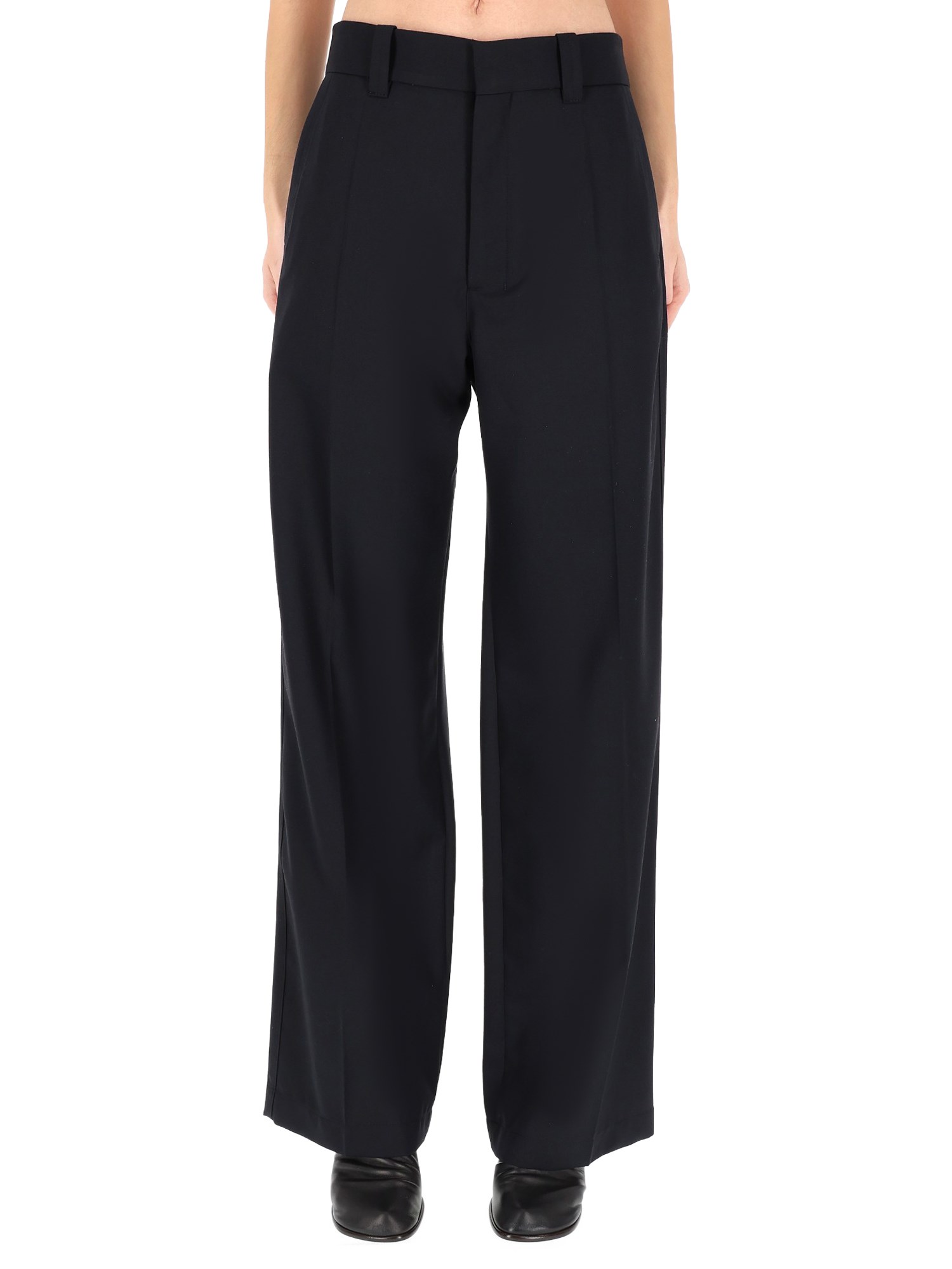 Lemaire Straight Pants In Blue