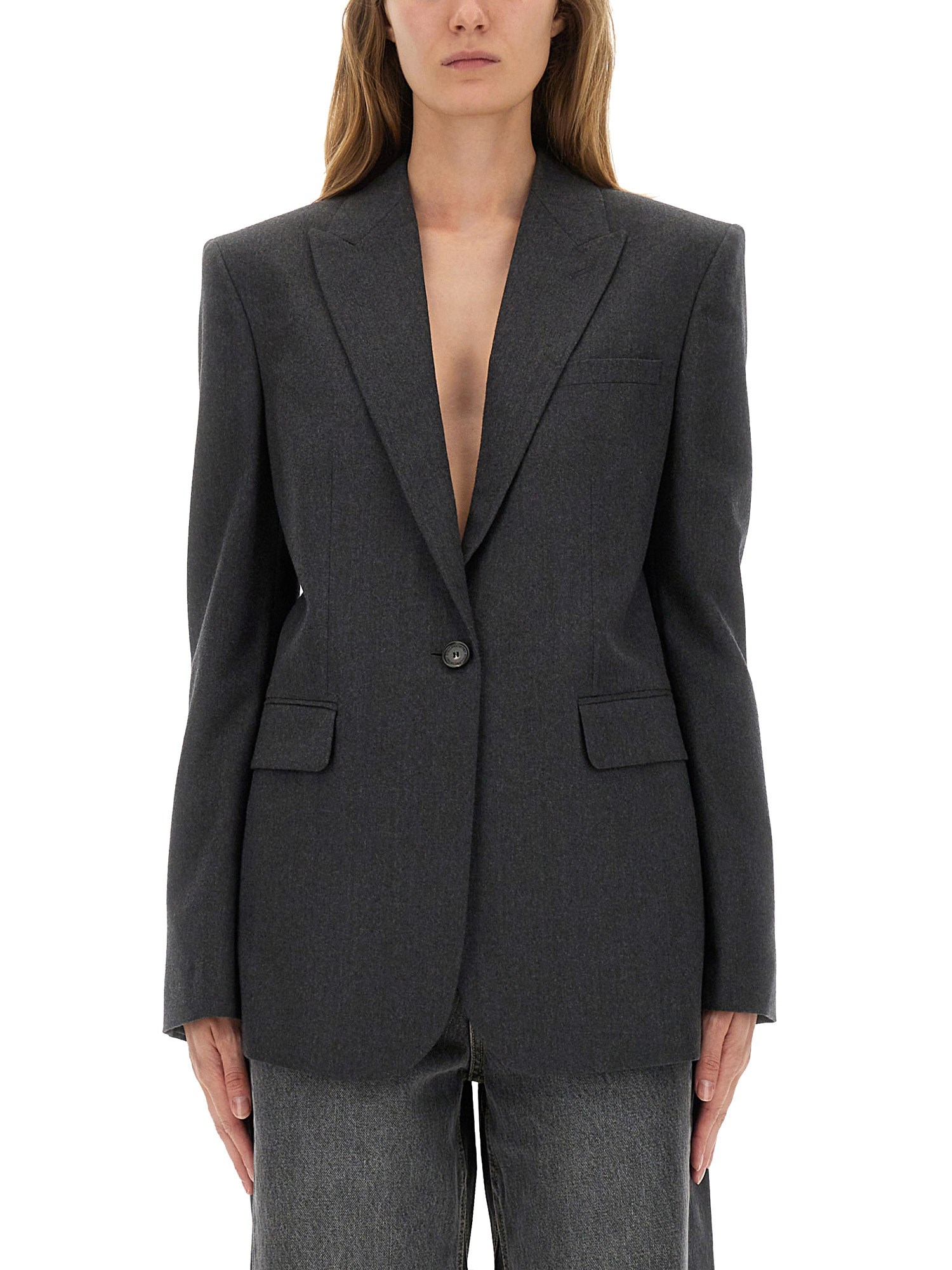 Stella Mccartney "boyfriend" Jacket In Gray