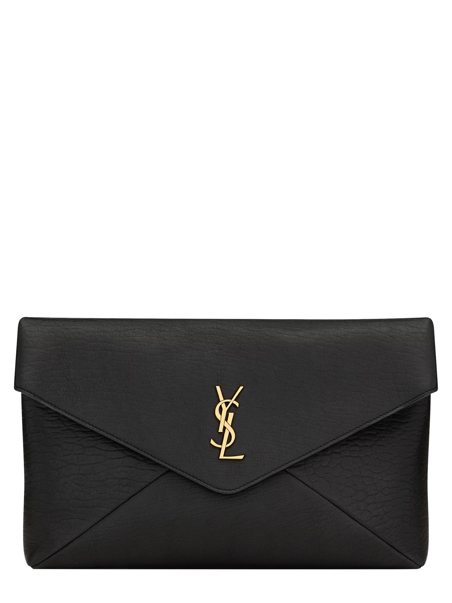 Saint Laurent Large Envelope Pouch In Black