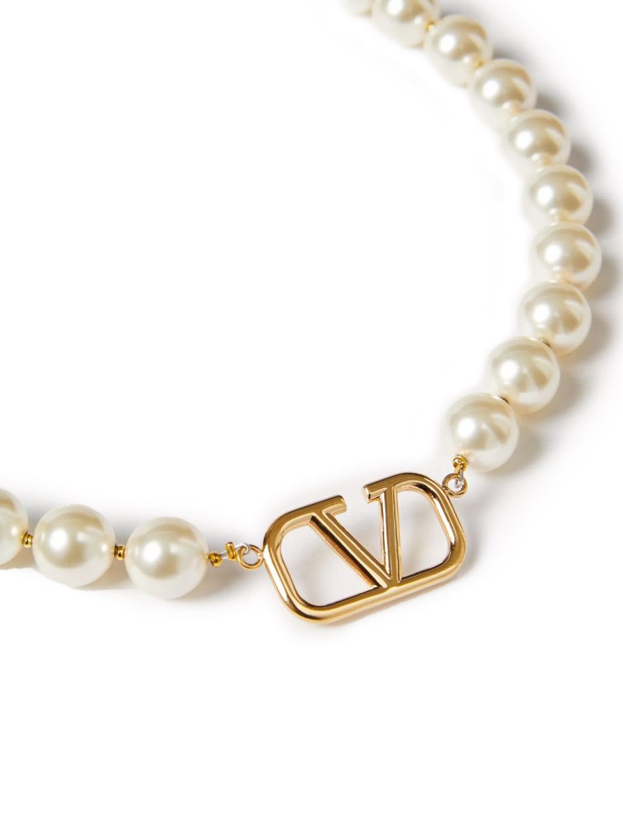 COLLANA VLOGO SIGNATURE IN METALLO E PERLE SWAROVSKI®