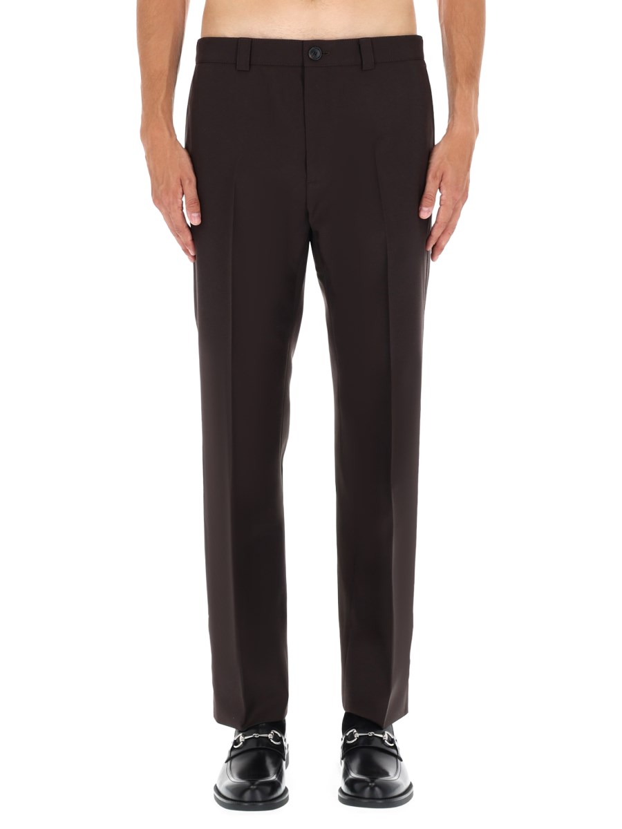 PANTALONE IN GABARDINA DI LANA