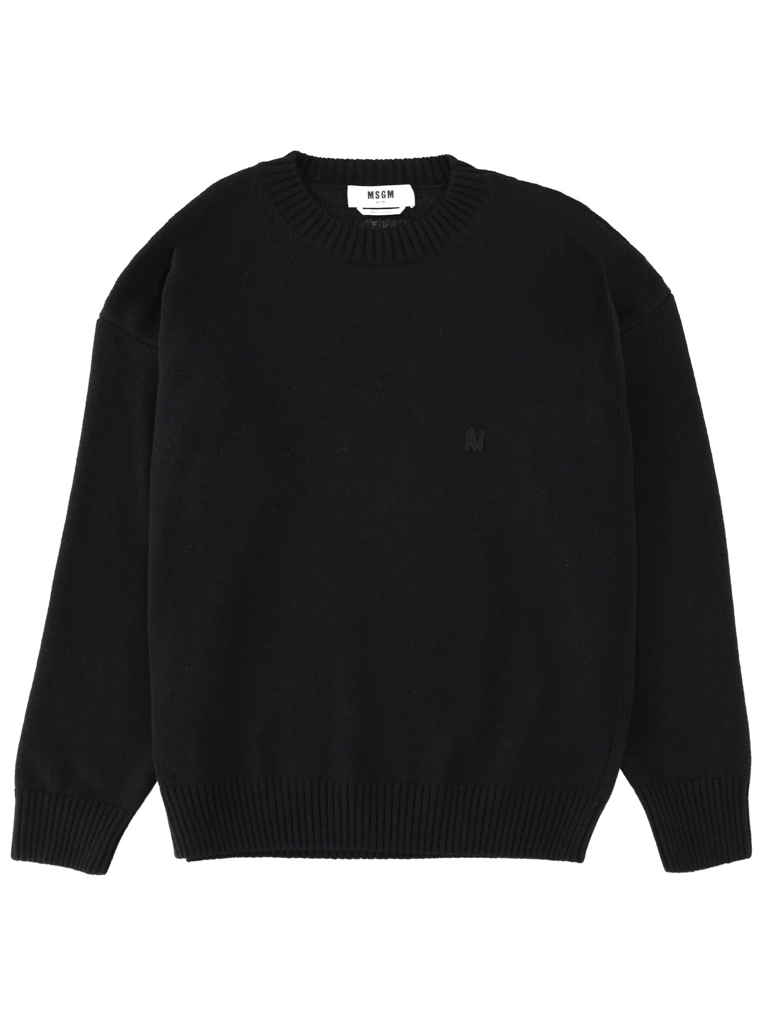 Msgm Wool Sweater In Black