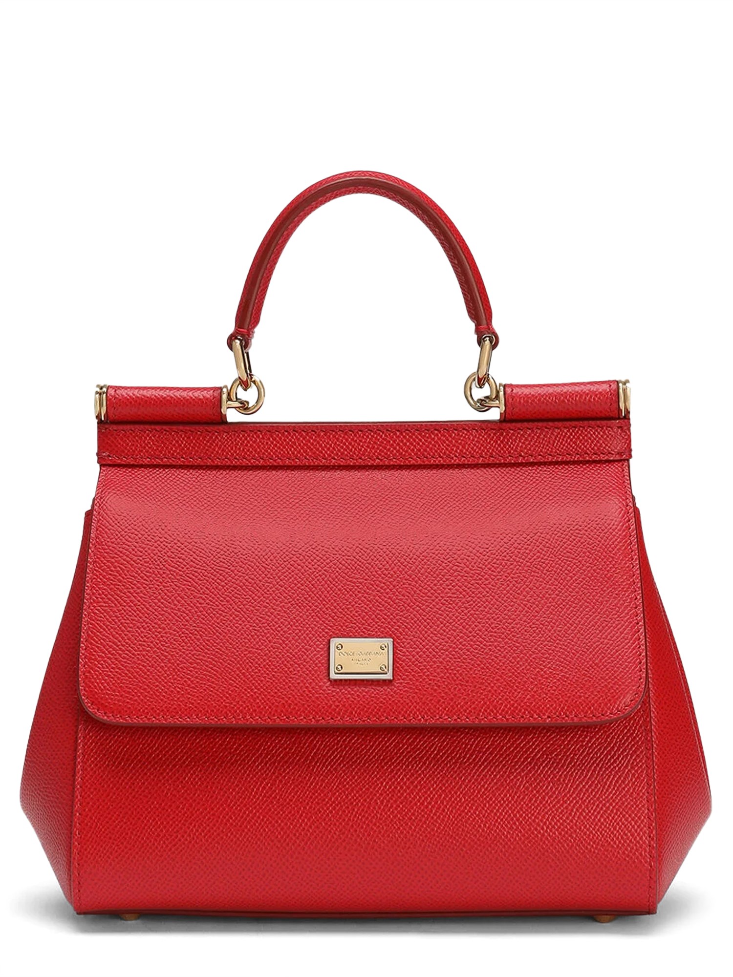 Dolce & Gabbana Sicily Medium Hand Bag In Red