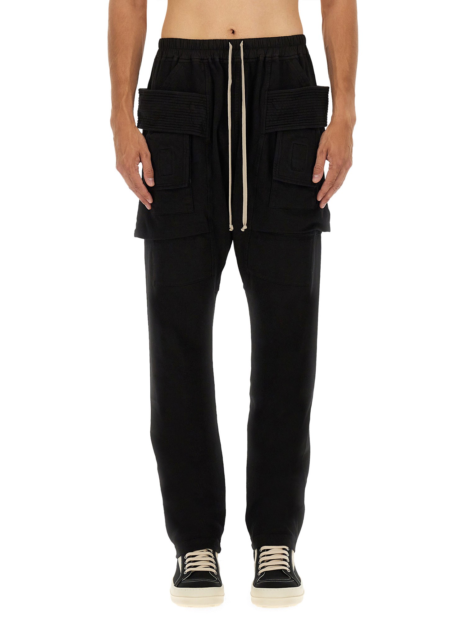 Rick Owens Drkshdw Drkshdw By Rick Owens Fashion-forward Cotton Trousers In Black