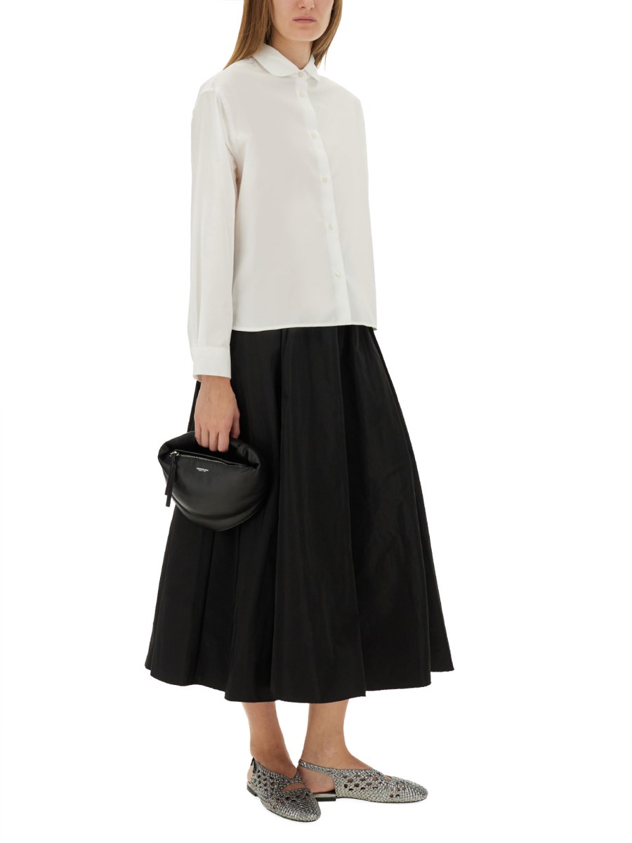 CAMICIA BOXY IN POPELINE DI COTONE