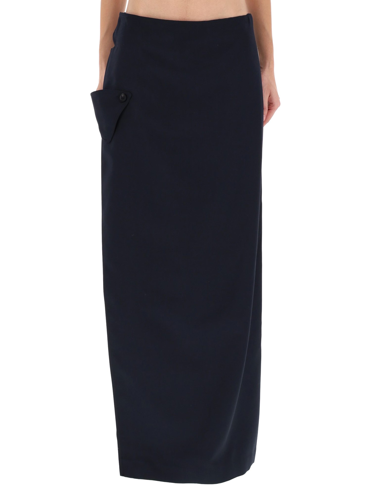Jean Paul Gaultier The Wraparound Pants Skirt In Blue