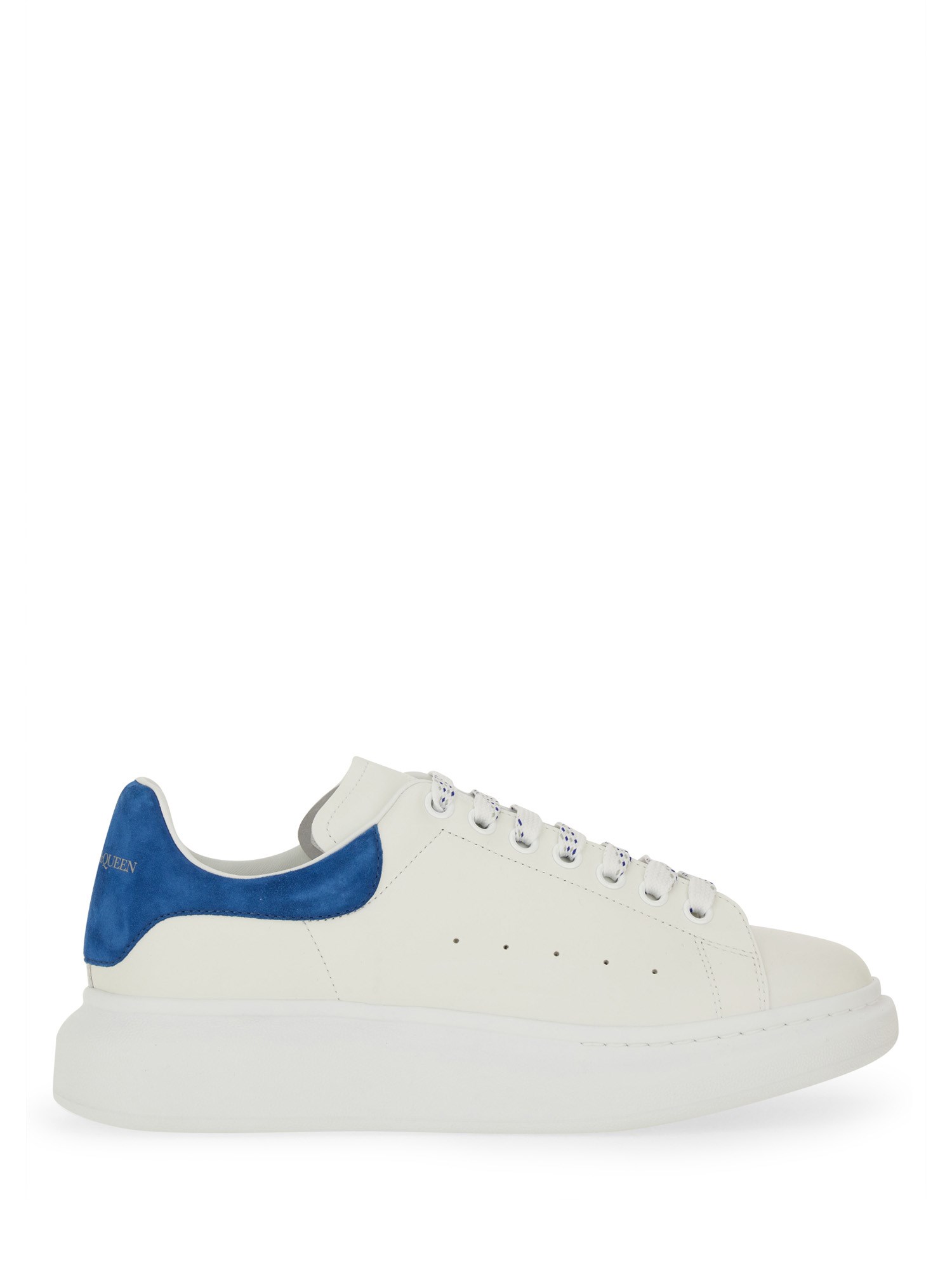 Alexander Mcqueen Oversized Leather Sneaker In White