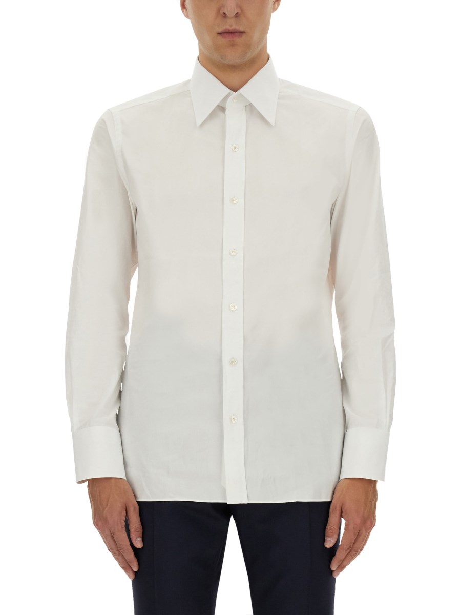 CAMICIA SLIM FIT IN POPELINE
