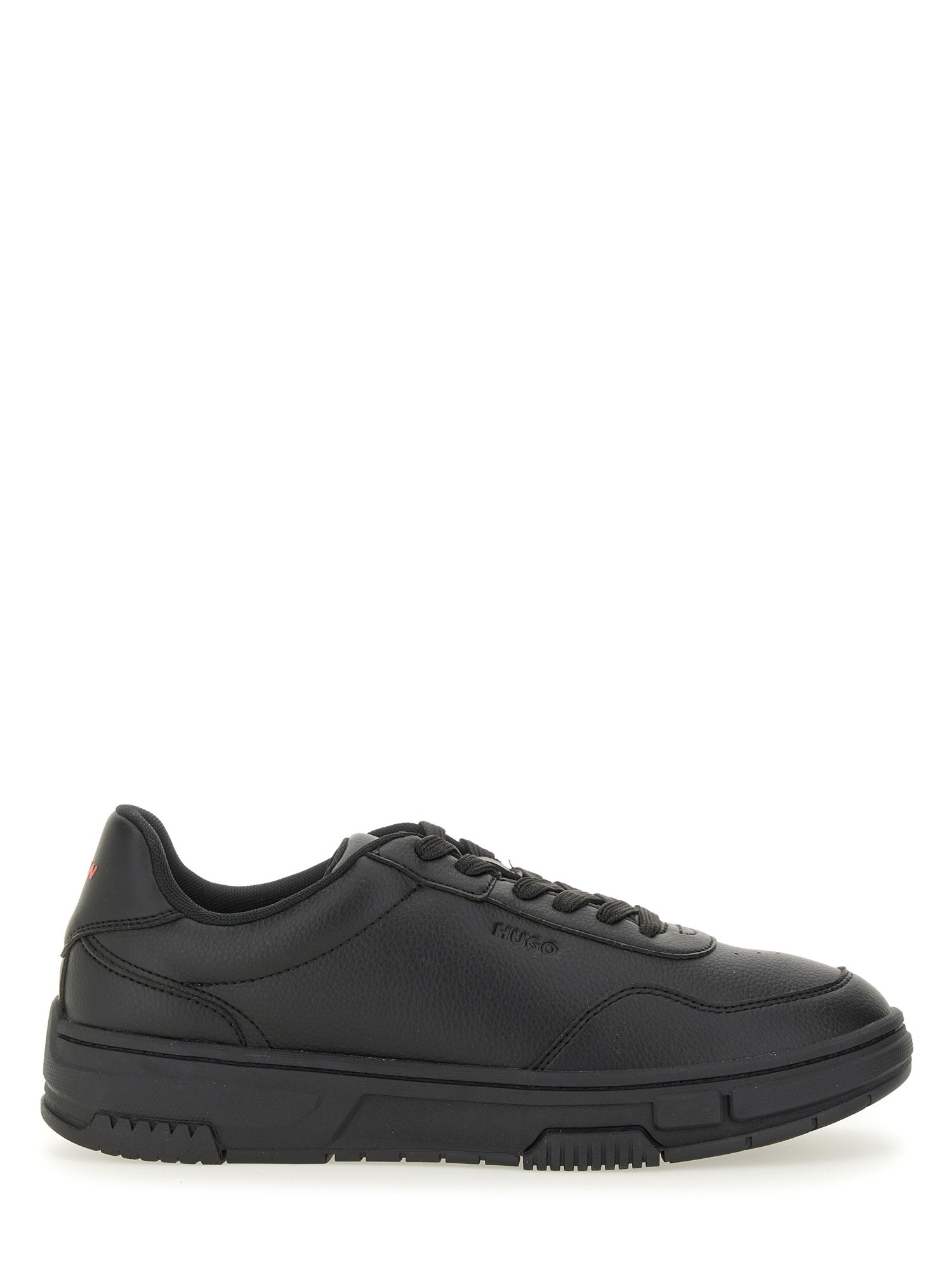 Hugo Boss Sneaker With Zigzag Detail In Black