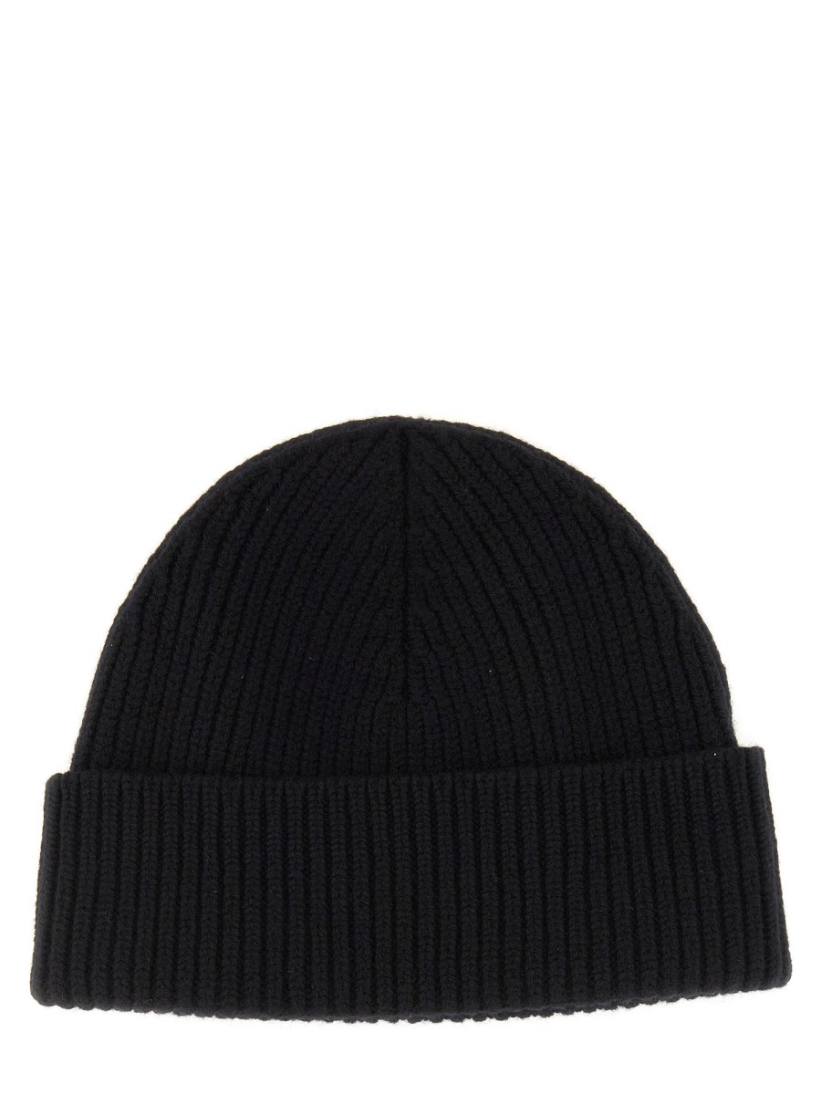 CAPPELLO IN LANA CON LOGO