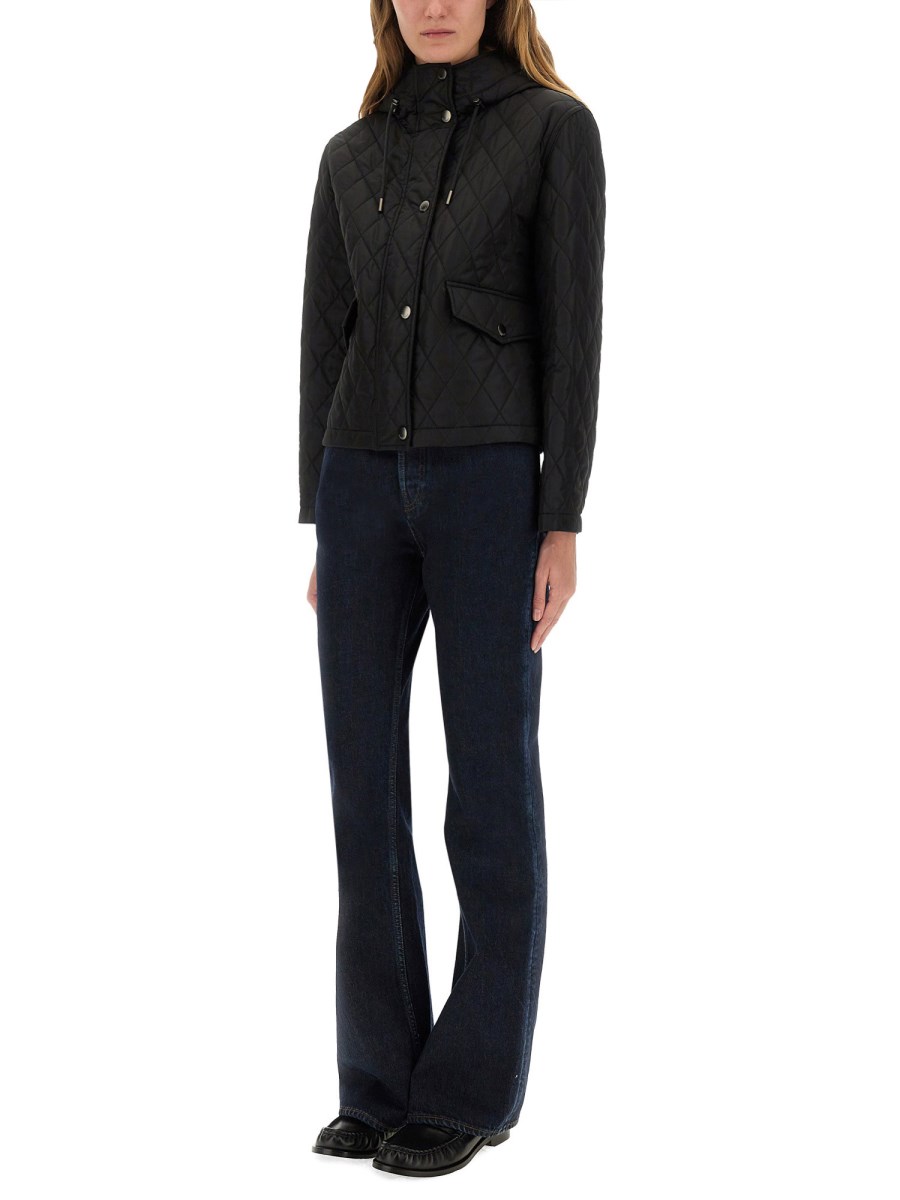 GIACCA CROPPED IN NYLON TRAPUNTATO
