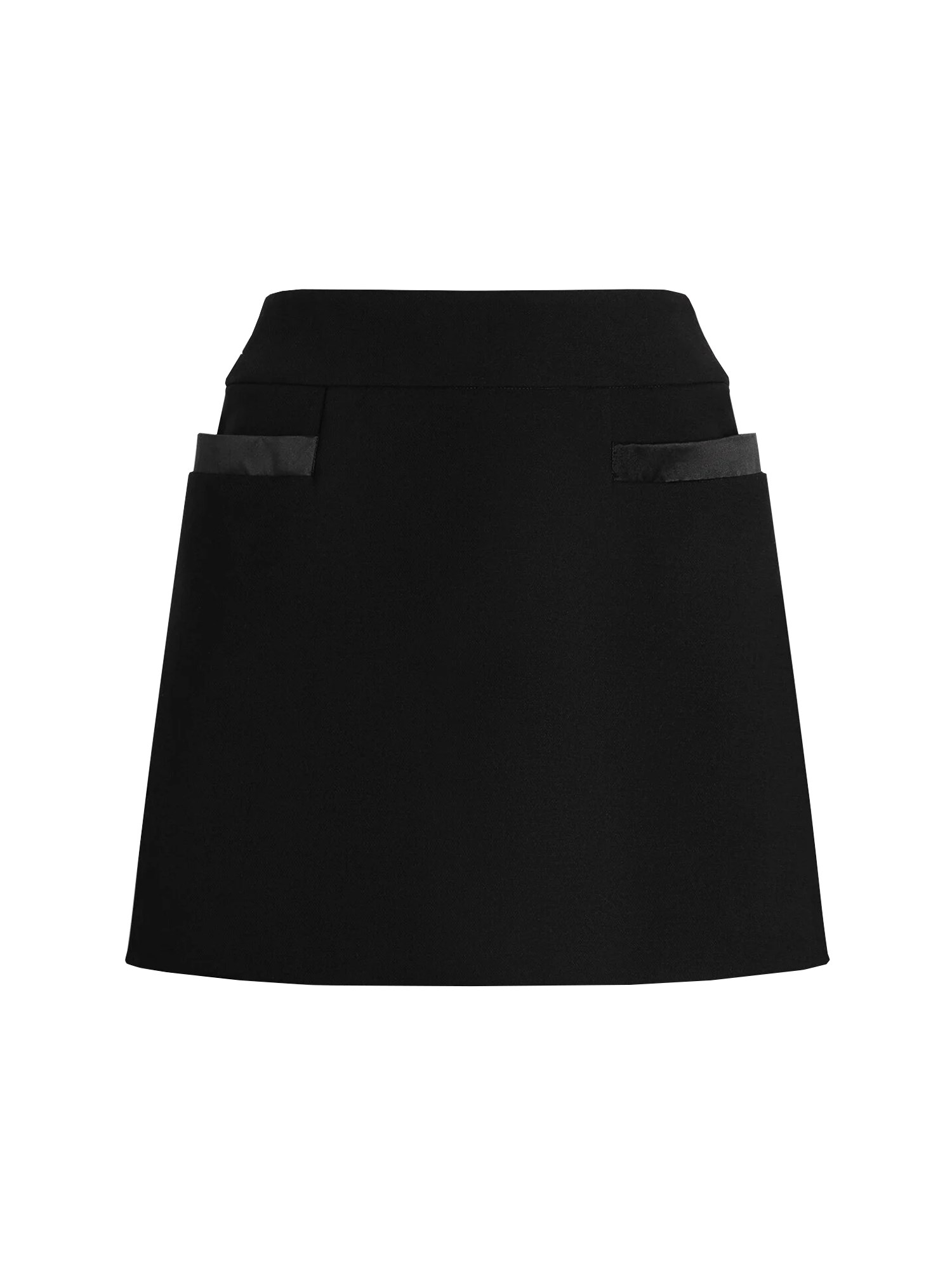 dolce & gabbana double crepe basque skirt