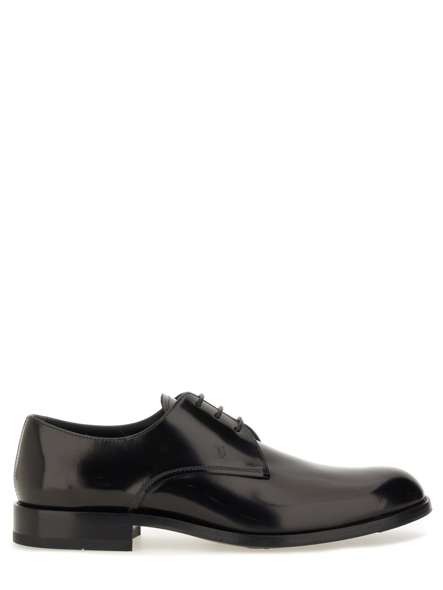 SCARPA DERBY STRINGATA IN PELLE