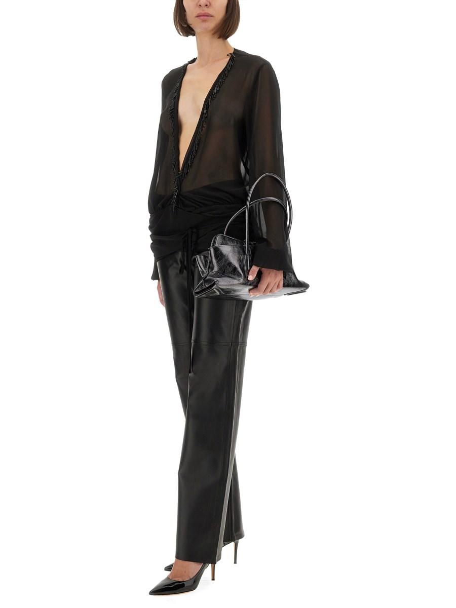 BLUSA IN GEORGETTE RICAMATA