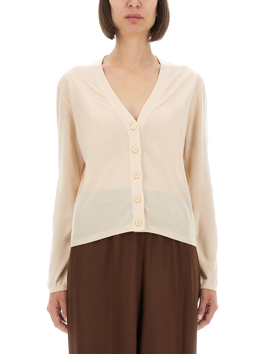 CARDIGAN IN CASHMERE E SETA