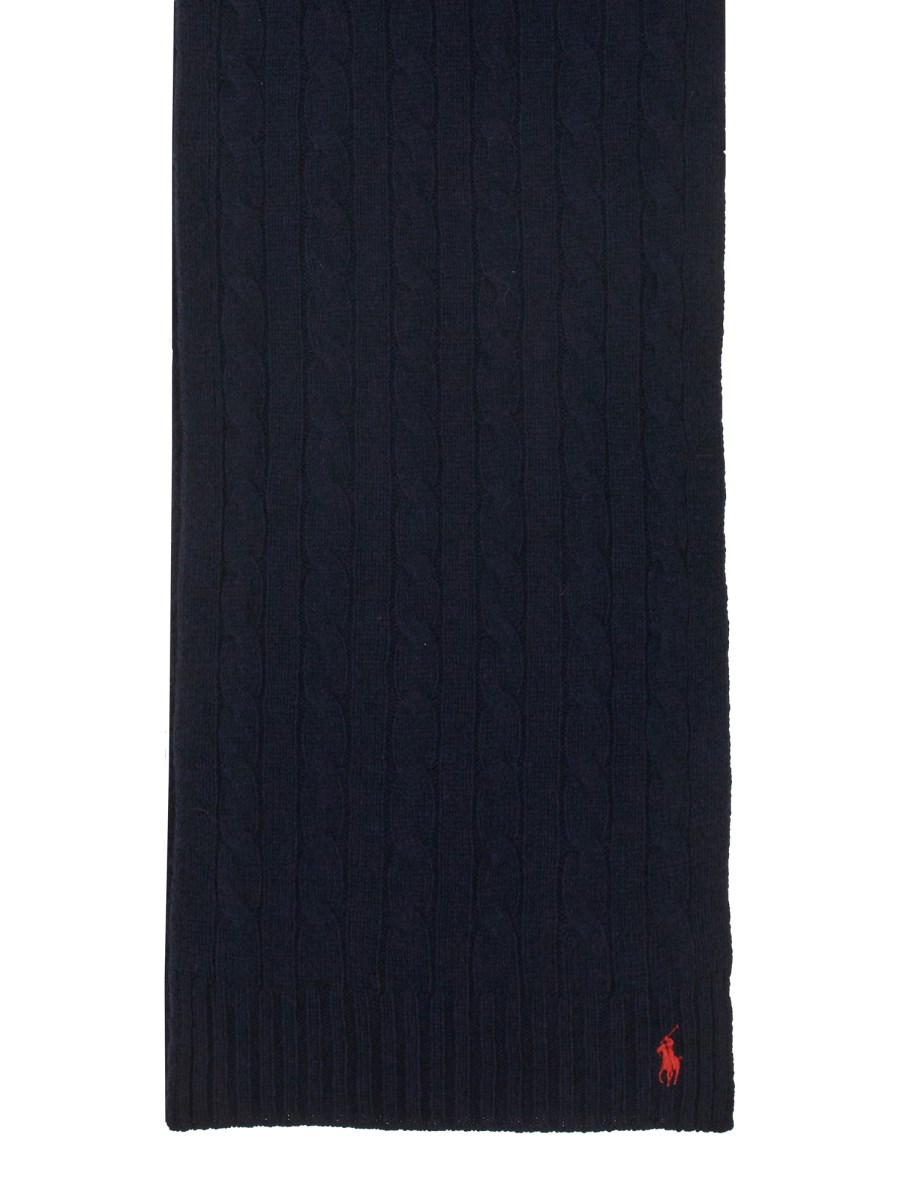 SCIARPA IN LANA E CASHMERE A TRECCE