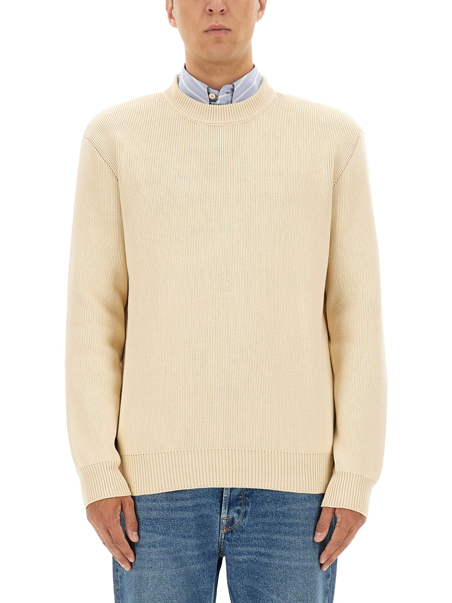 Golden Goose Jersey With Logo In White
