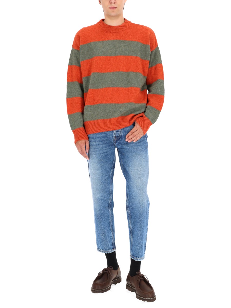 PULLOVER IN LANA A RIGHE