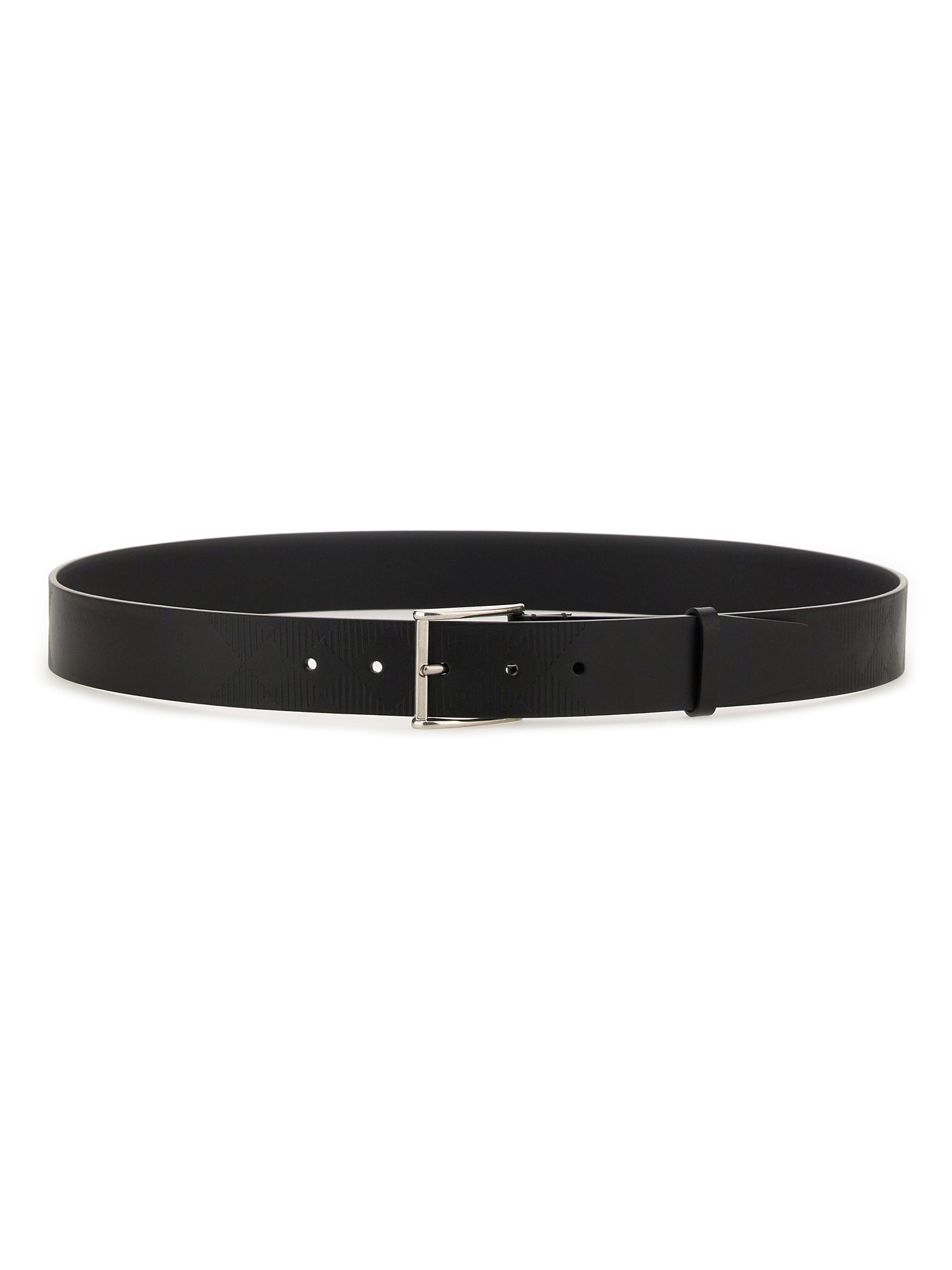Burberry Leather Belt In Black