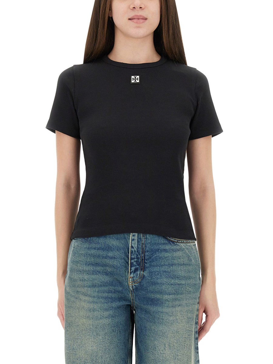 T-SHIRT IN COTONE A COSTINE