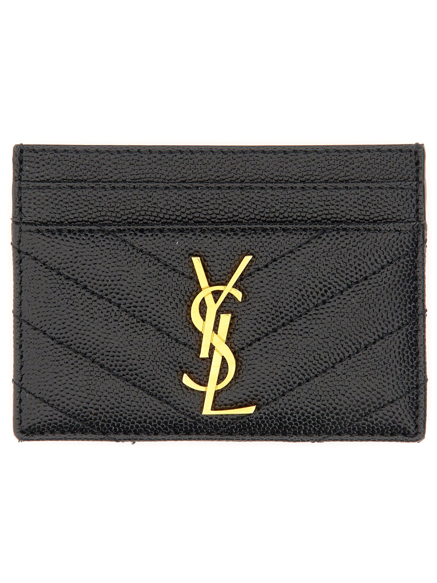 Saint Laurent Card Holder "cassandras" In Black