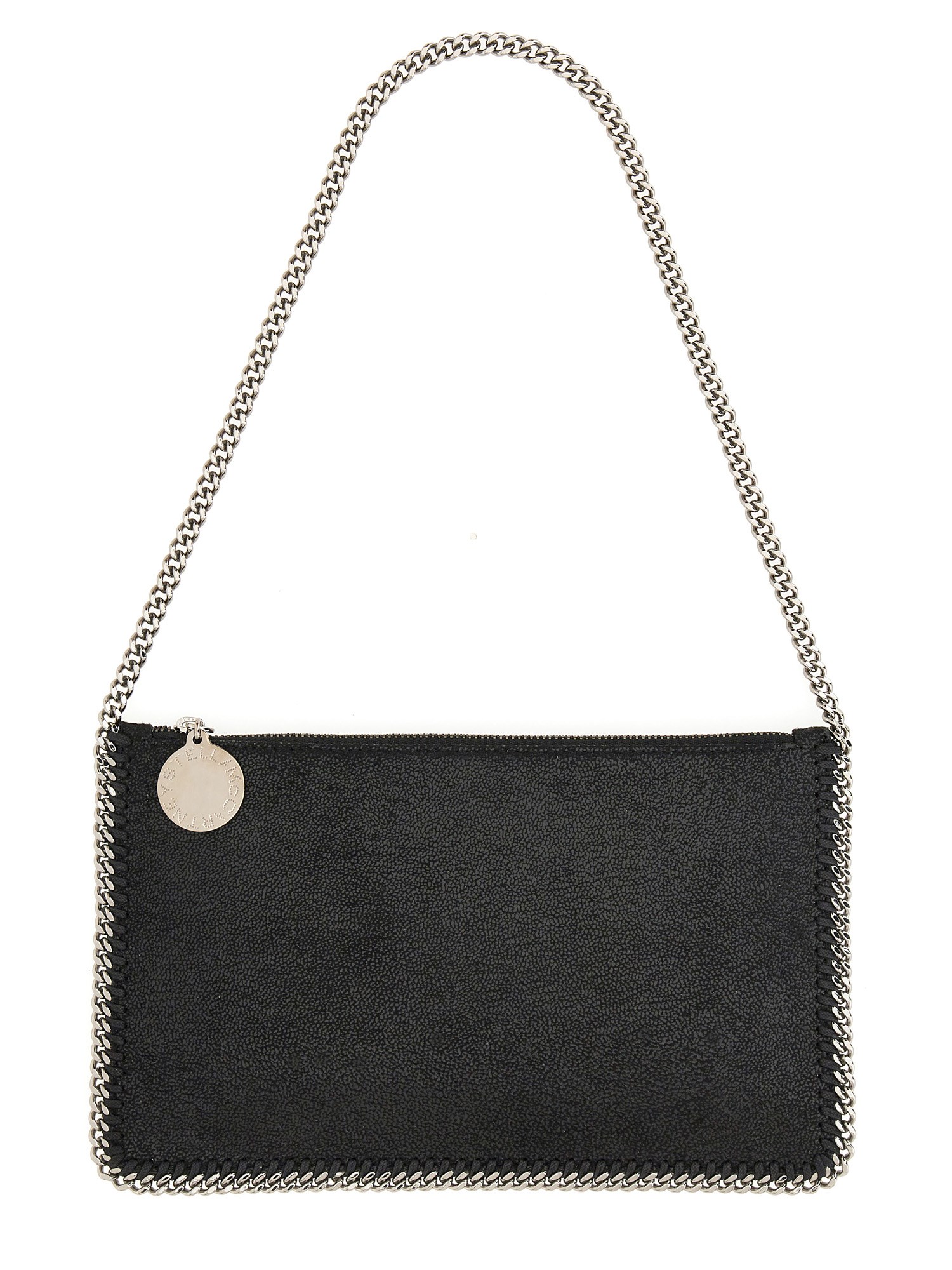 Stella Mccartney "falabella" Clutch Shoulder Bag In Black