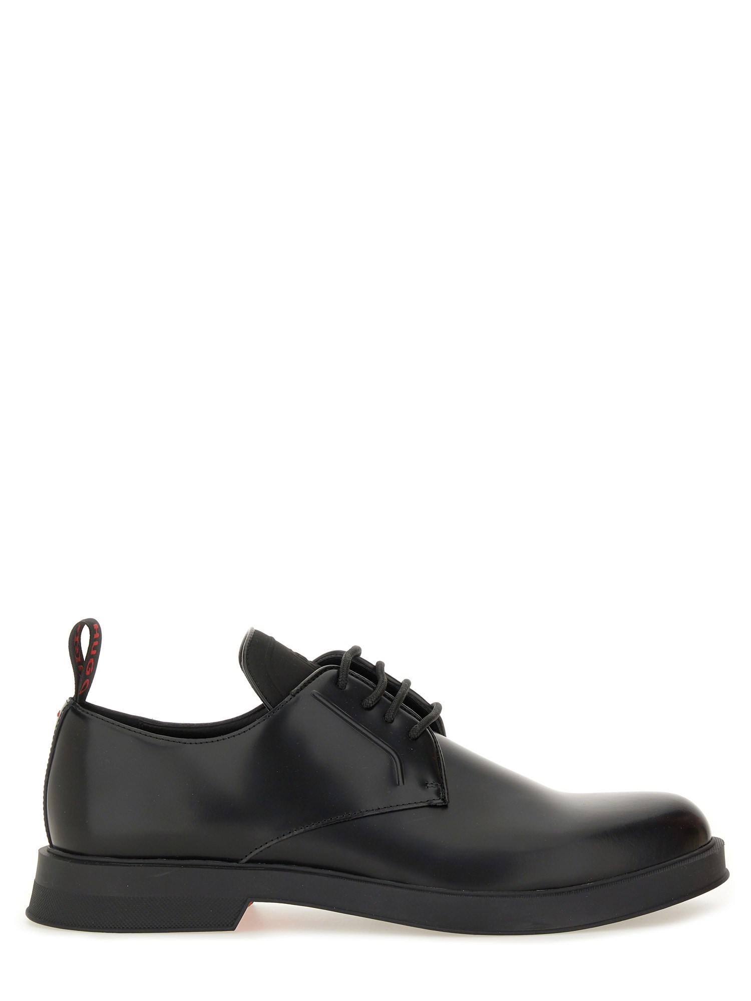 Hugo Boss Leather Lace-up Derby Shoes In Multi