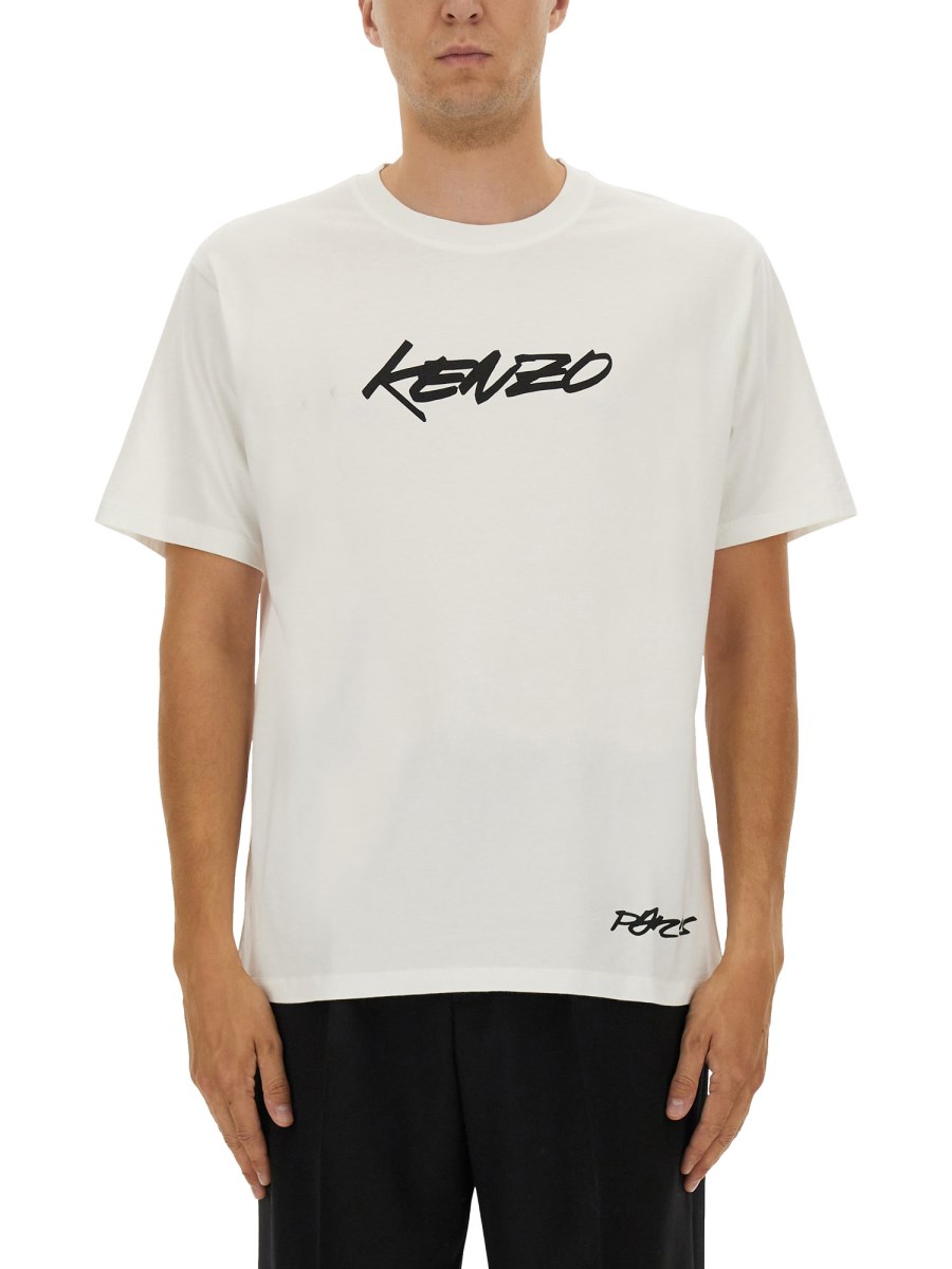 T-SHIRT CON STAMPA KENZO FUTURA