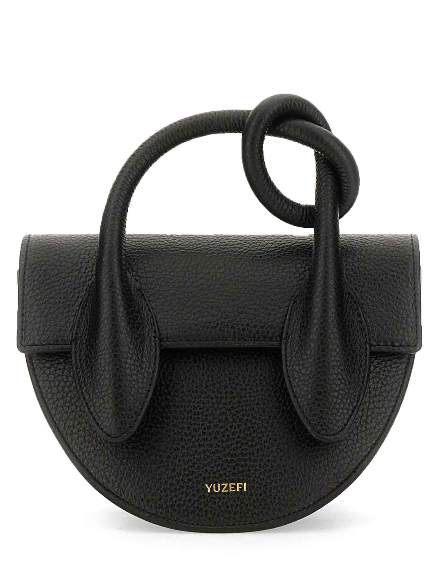 Yuzefi Pretzel Crossbody Bag In Black