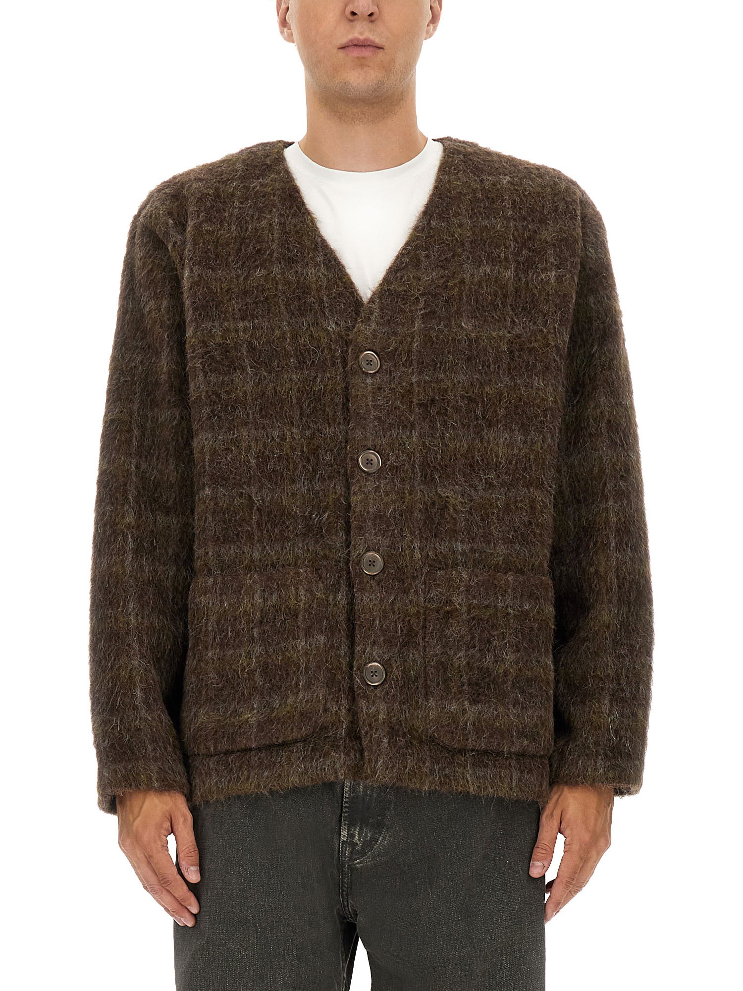 Our Legacy Wool Blend Cardigan In Brown