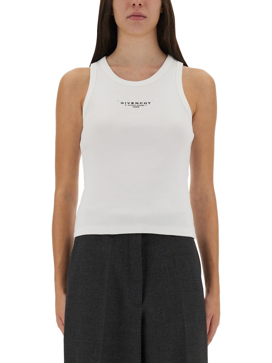 CANOTTA SLIM CON STAMPA LOGO