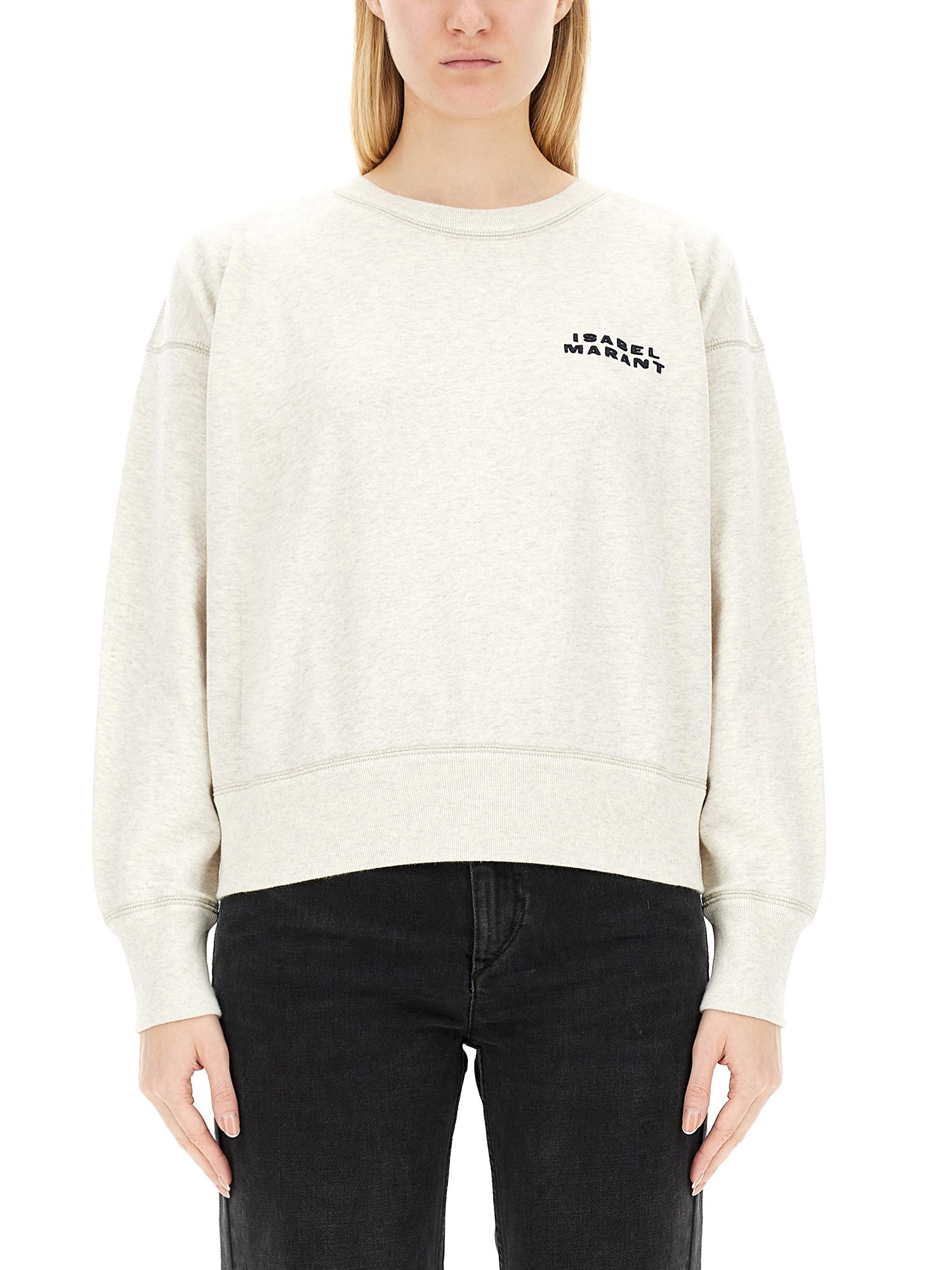 Isabel Marant Ribbed Cuffs Crew Neck Sweatshirt