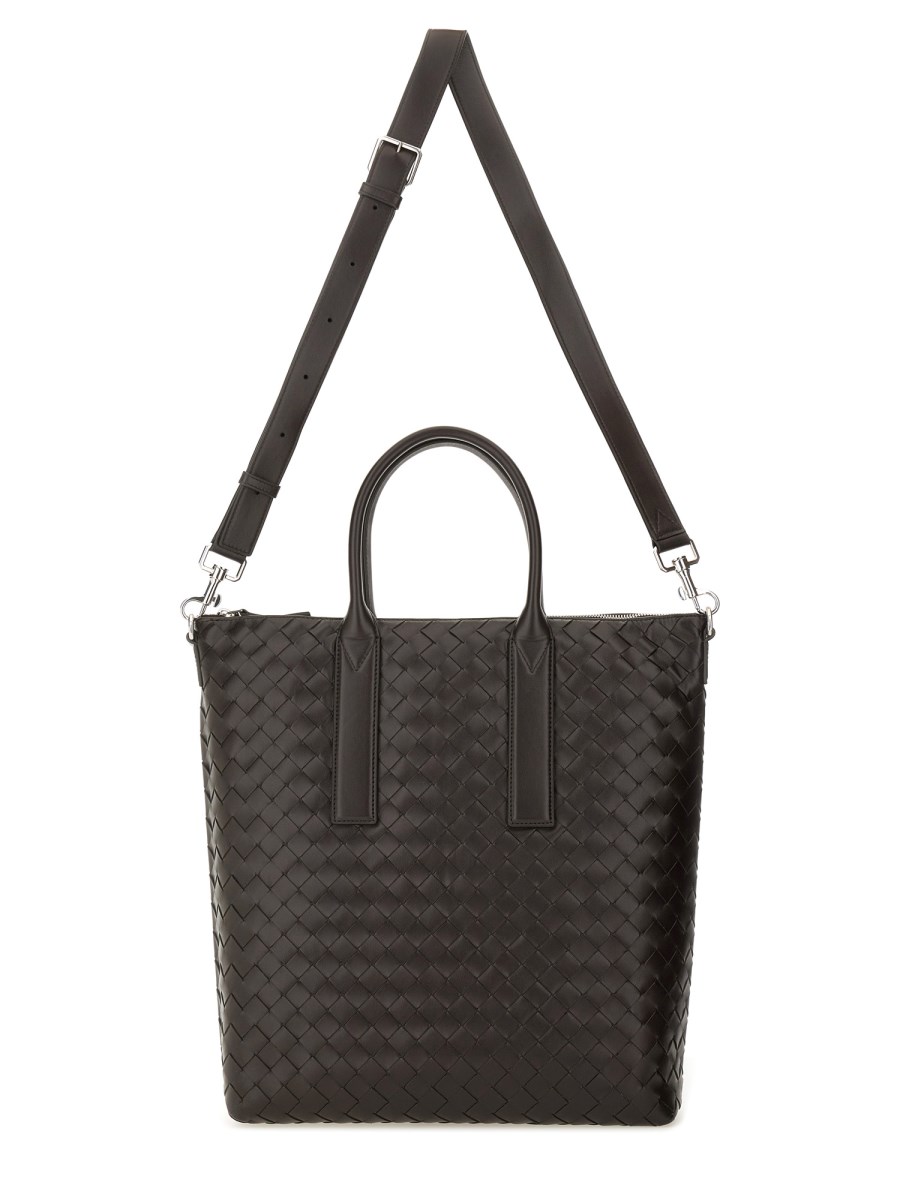 BORSA TOTE INTRECCIATA NORTH-SOUTH