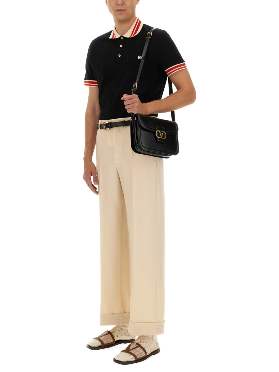 POLO IN PIQUET DI COTONE CON PATCH VLOGO