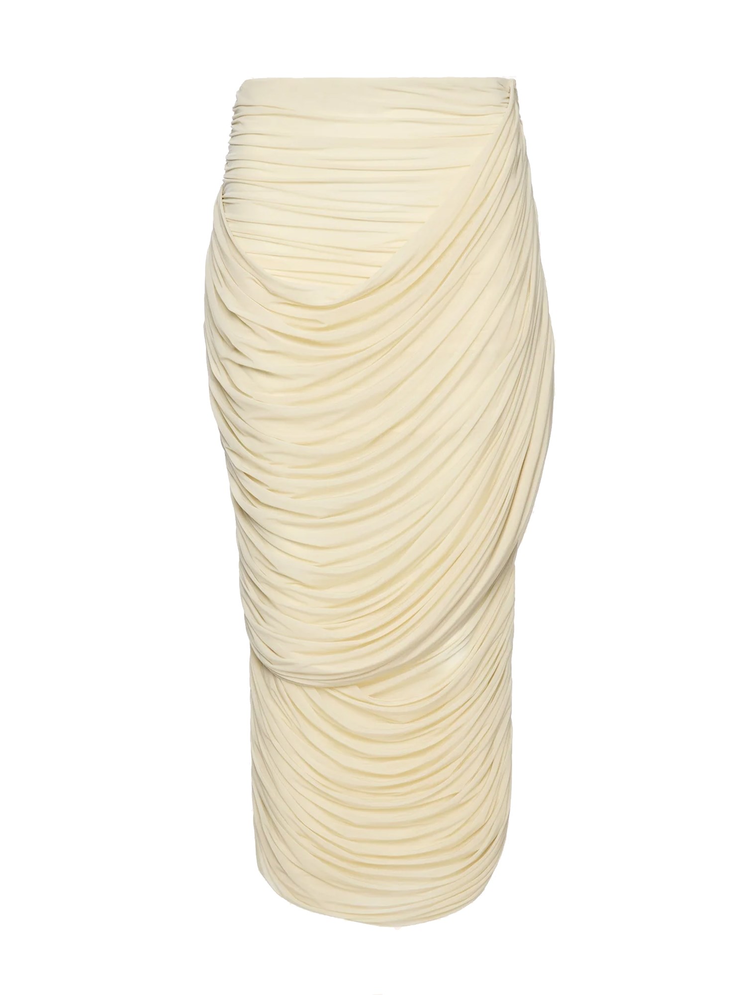 Magda Butrym Draped Midi Skirt In Neutral