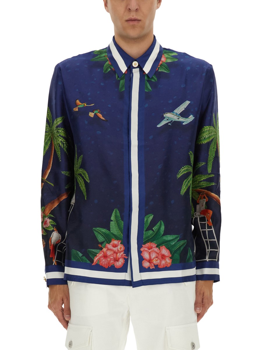 CAMICIA CON STAMPA SURF CLUB MIDNIGHT