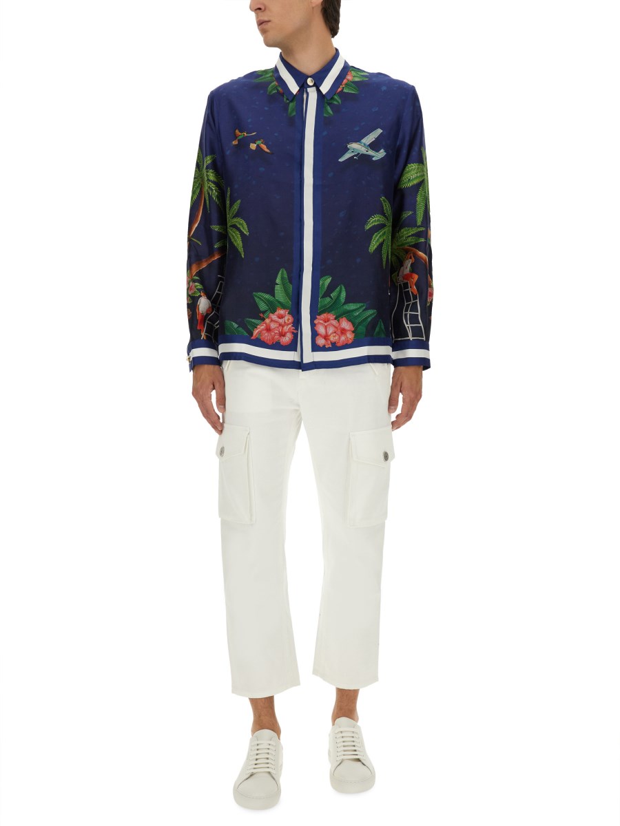 CAMICIA CON STAMPA SURF CLUB MIDNIGHT