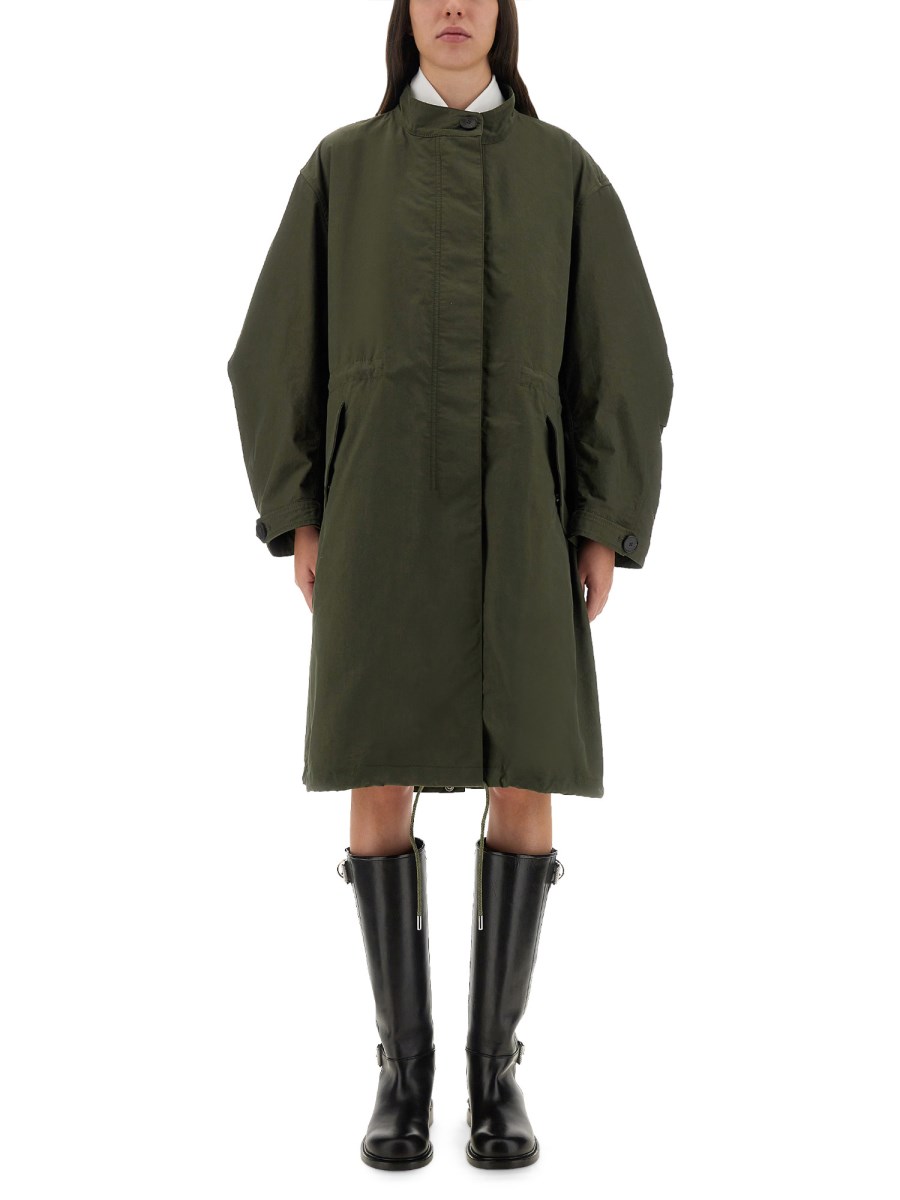 PARKA OVERSIZE CON STAMPA LOGO
